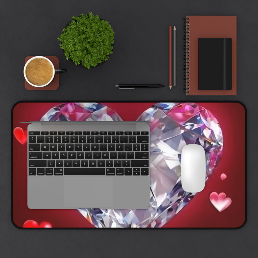 Desk Mat-Diamond Heart