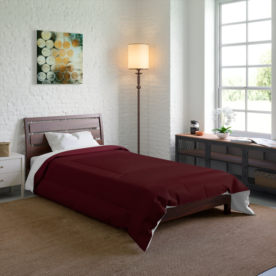 Elegant Burgundy/ Maroon Comforter for Cozy Bedrooms | Soft & Warm Bedding