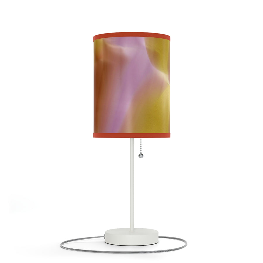 Pink, Orange  Gold Purple Abstract Artistic Table Lamp - Modern Home Decor