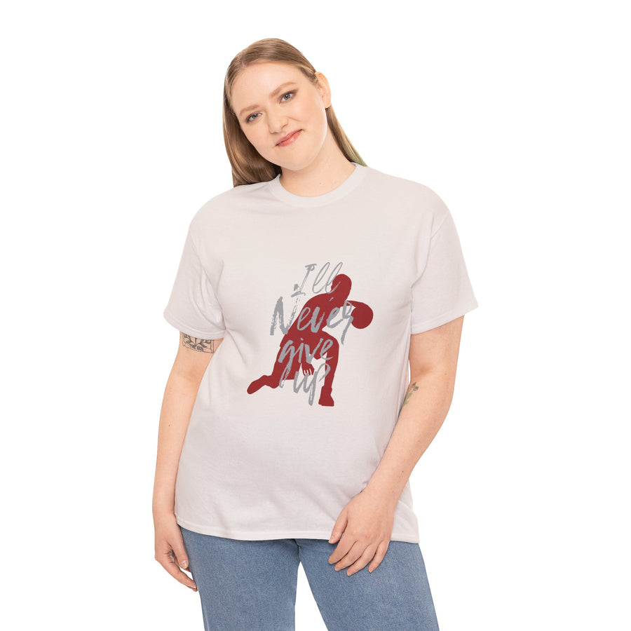 Unisex Heavy Cotton Tee- Ill Never Give Up