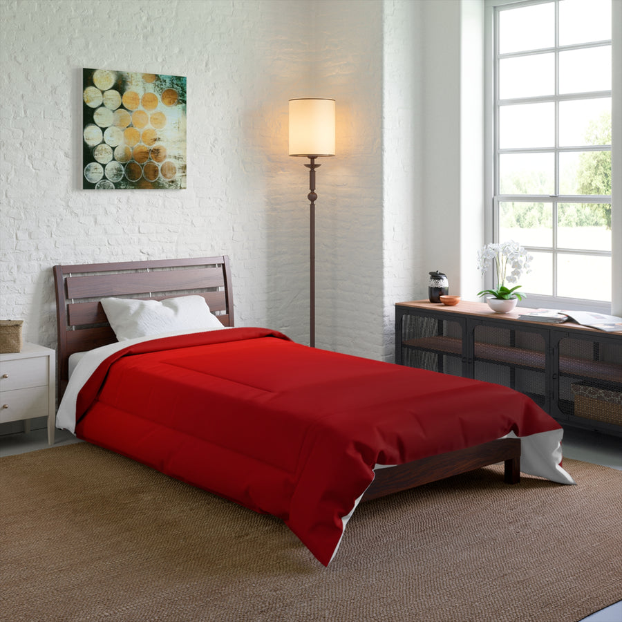 Cozy Red Comforter - Perfect for Warmth & Style