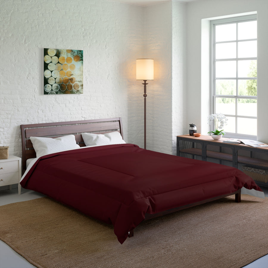 Elegant Burgundy/ Maroon Comforter for Cozy Bedrooms | Soft & Warm Bedding