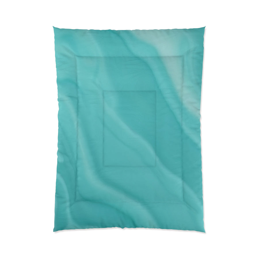 Tranquil Waves Comforter – Soft Aqua Bedding for Ultimate Relaxation