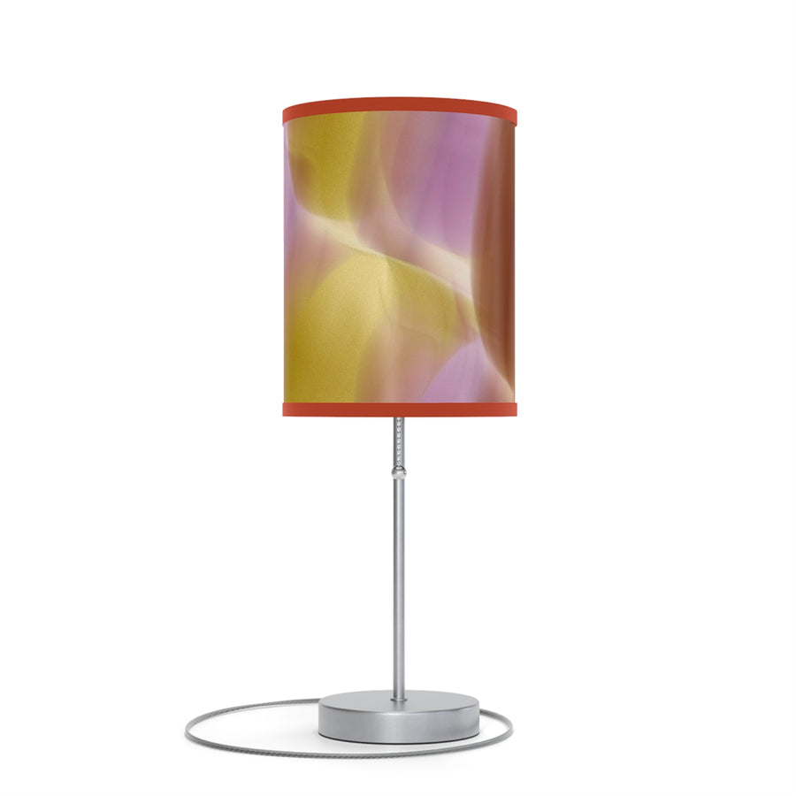 Pink, Orange  Gold Purple Abstract Artistic Table Lamp - Modern Home Decor