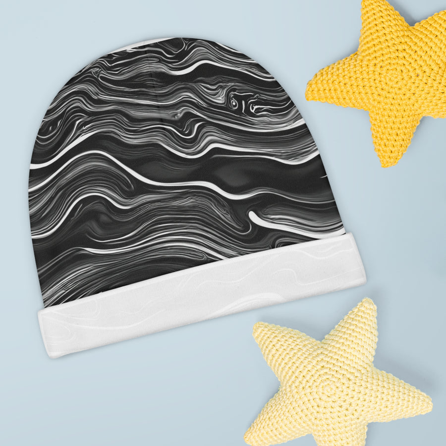 Baby Beanie- Black & White