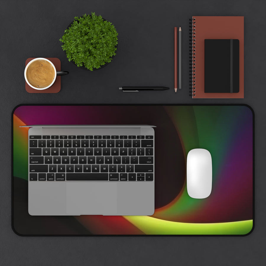 Desk Mat-Green, Gold, & Black