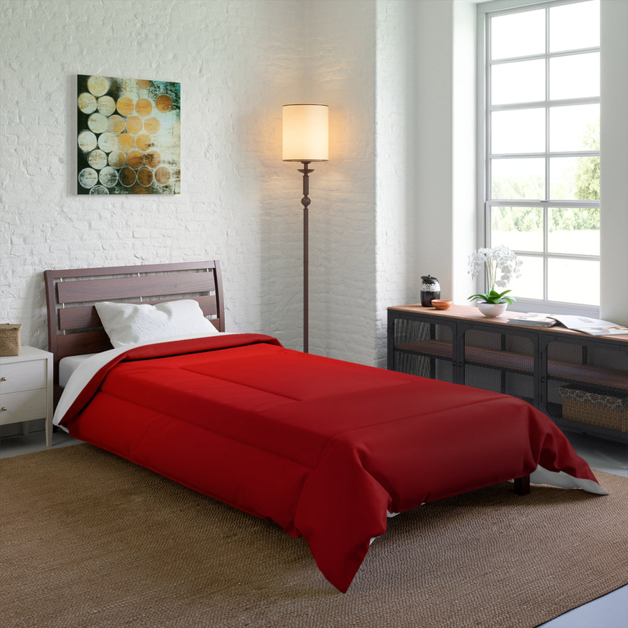 Cozy Red Comforter - Perfect for Warmth & Style