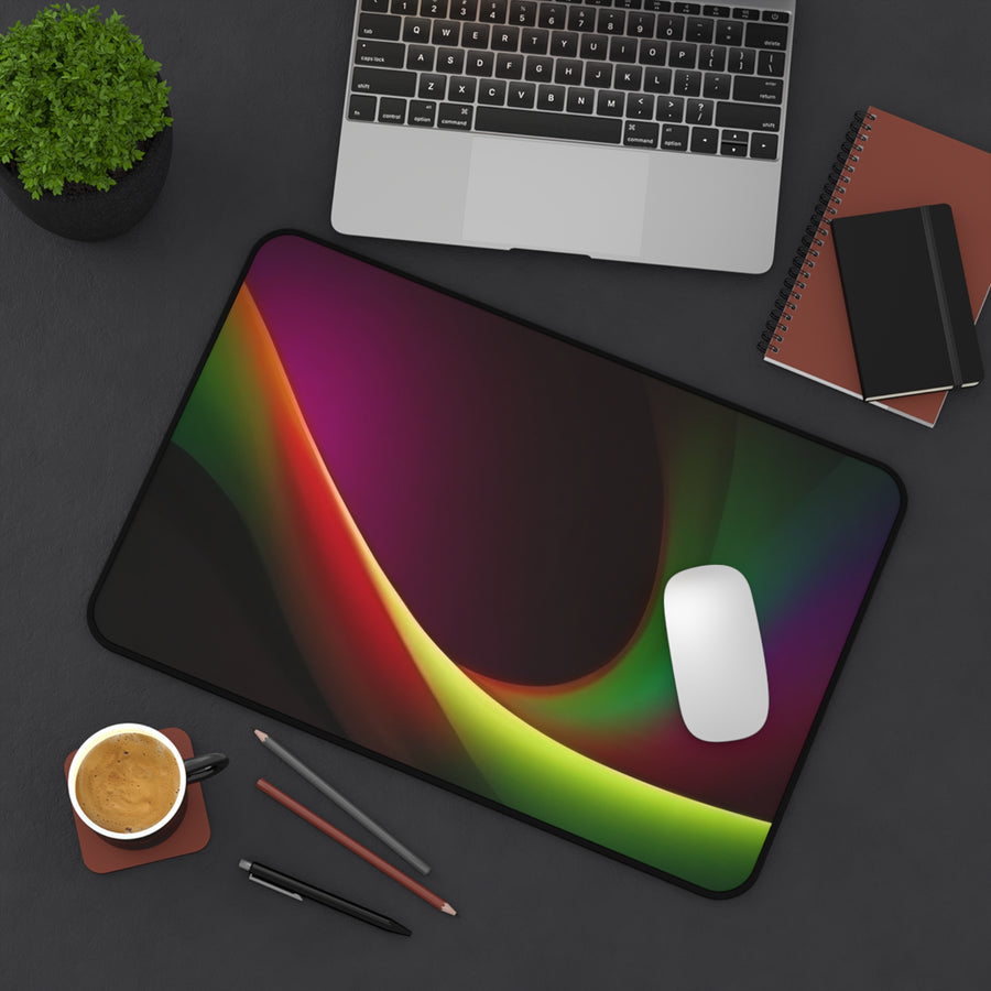 Desk Mat-Green, Gold, & Black