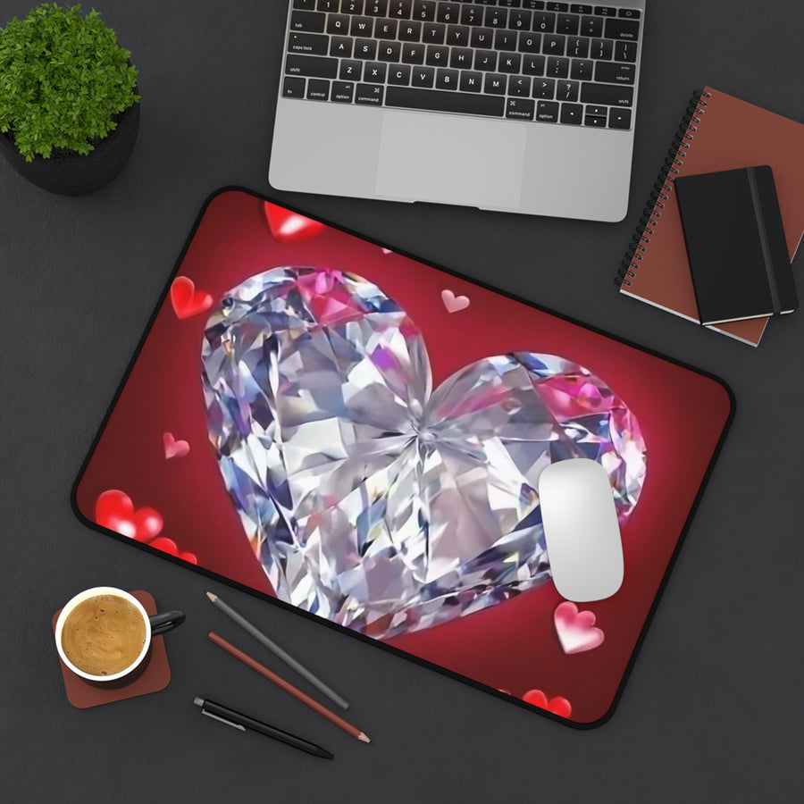 Desk Mat-Diamond Heart