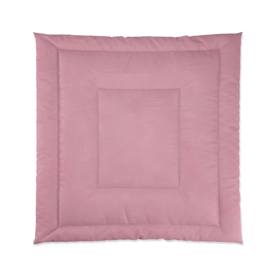 Cozy Blush Pink Comforter for a Serene Bedroom Retreat
