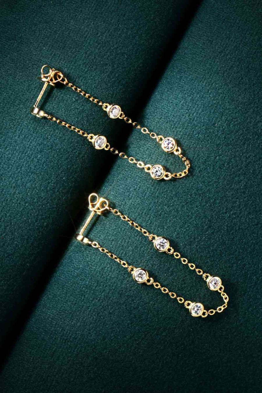 Elegant 1 Carat Moissanite Earrings in 925 Sterling Silver