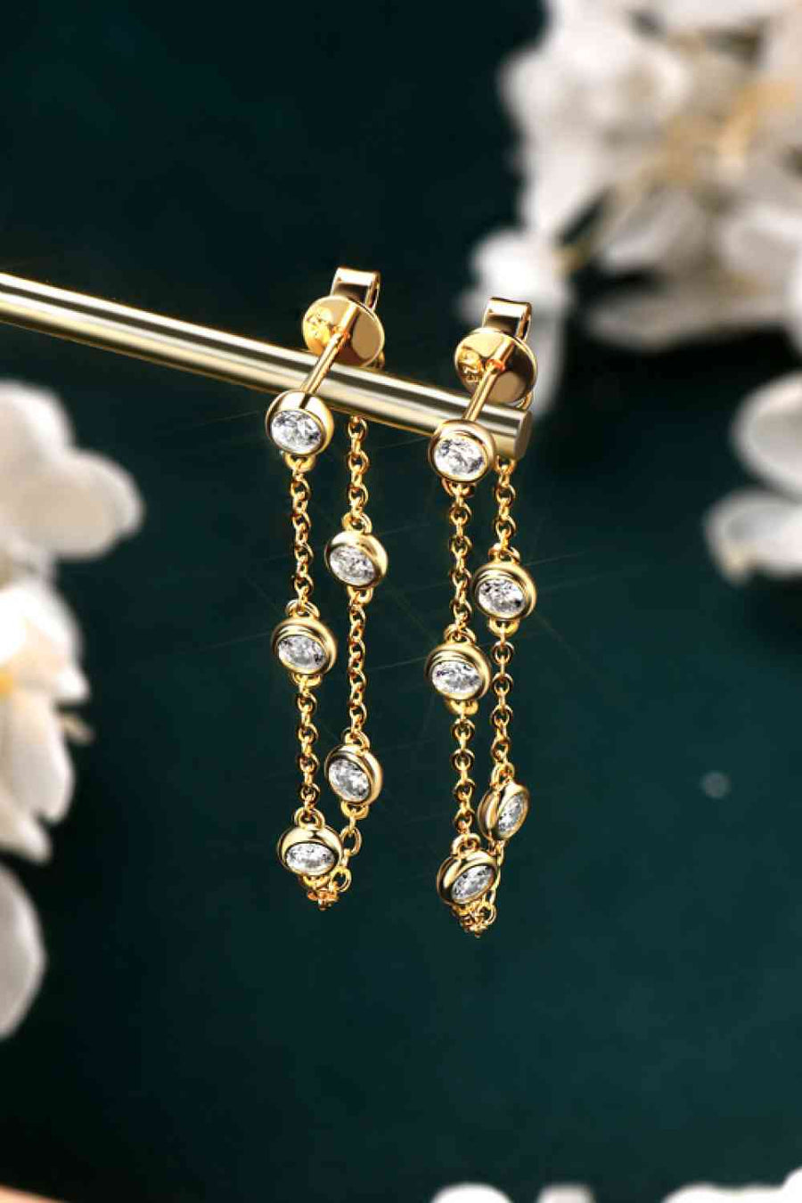 Elegant 1 Carat Moissanite Earrings in 925 Sterling Silver