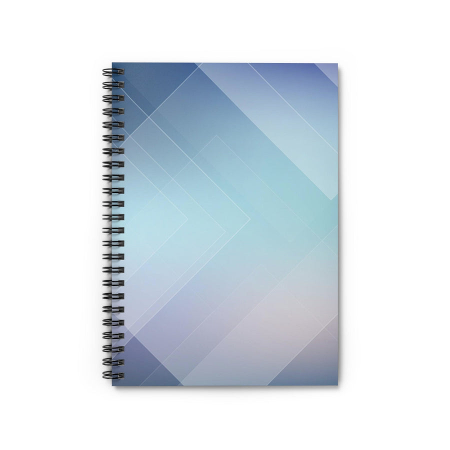 Spiral Notebook - Ruled -Line blue abstract cover