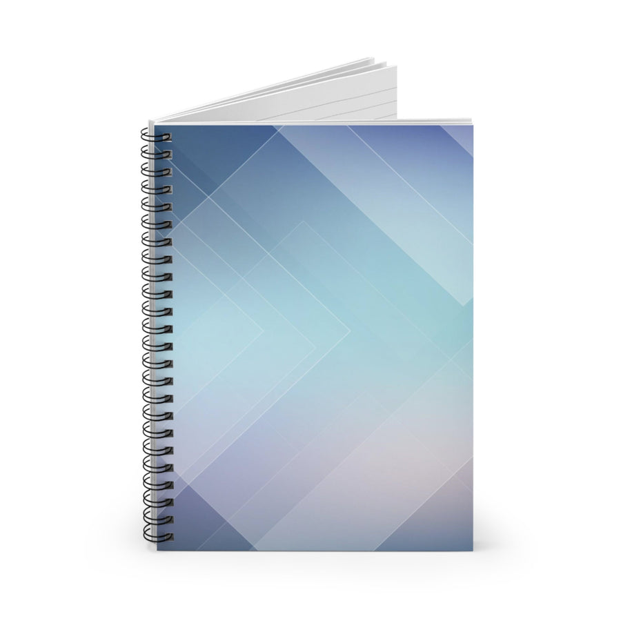 Spiral Notebook - Ruled -Line blue abstract cover