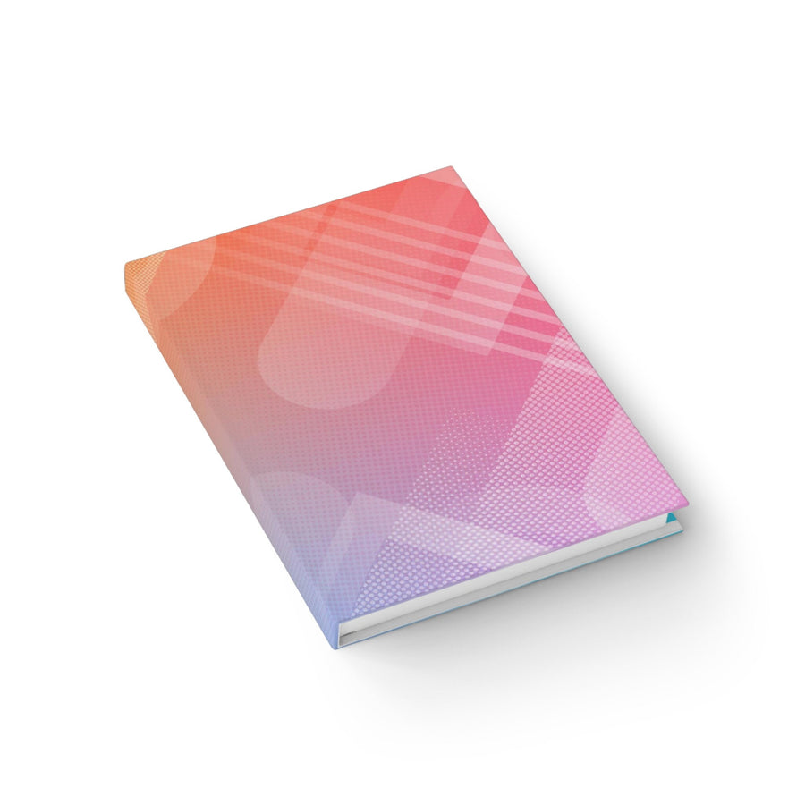 Journal - Ruled Line -Rainbow abstract design