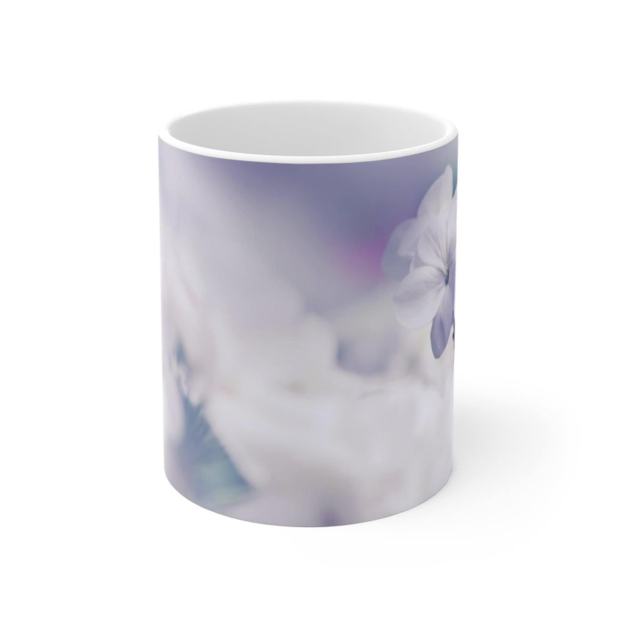 Mug 11oz Lilac and White Geraniums