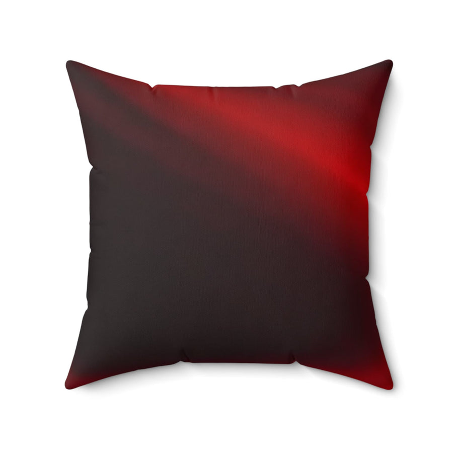 Spun Polyester Square Pillow-Embrace Luxurious Elegance with Our Rich Crimson and Dark Red Square Pillow!