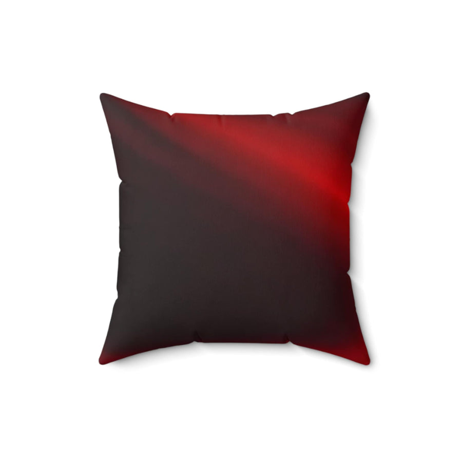 Spun Polyester Square Pillow-Embrace Luxurious Elegance with Our Rich Crimson and Dark Red Square Pillow!