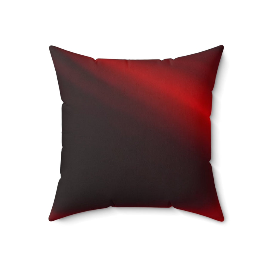 Spun Polyester Square Pillow-Embrace Luxurious Elegance with Our Rich Crimson and Dark Red Square Pillow!