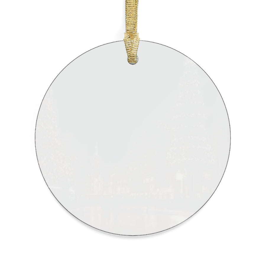 Enchanting Christmas Cityscape Acrylic Ornaments for Holiday Decor