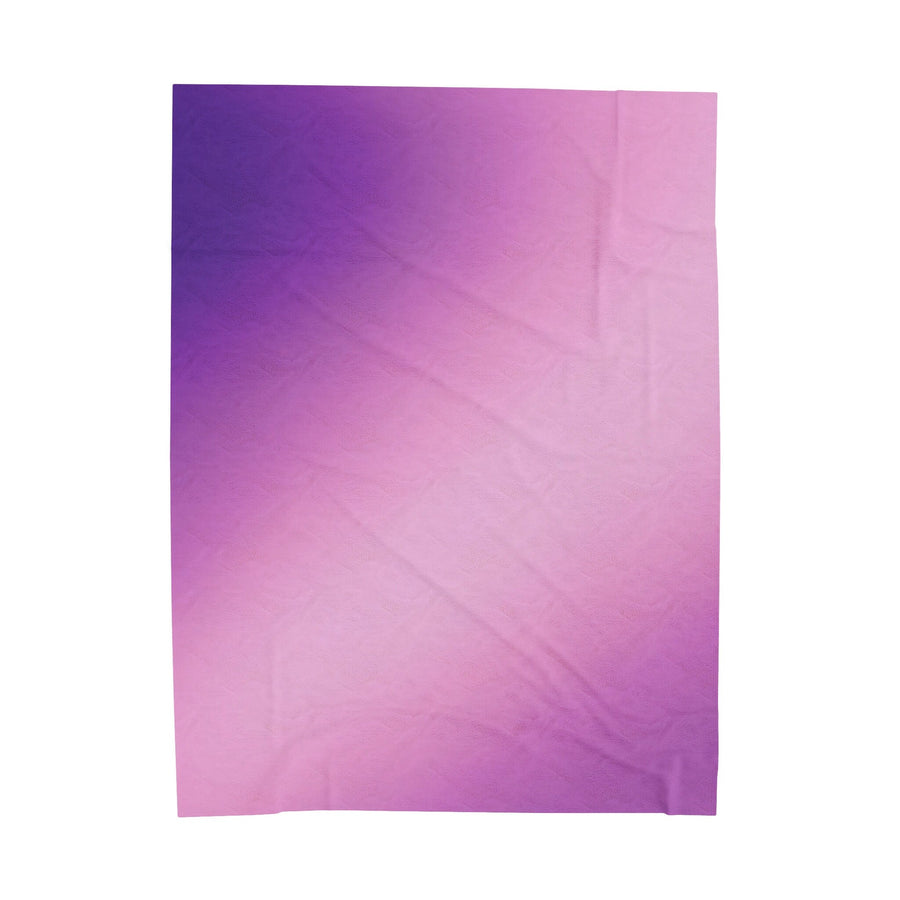 Velveteen Plush Blanket-Ombre Purple