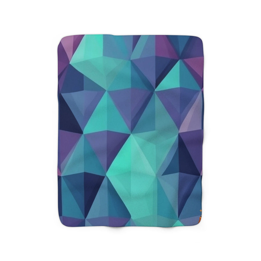 Sherpa Fleece Blanket-Geo-Themed Sherpa Blanket