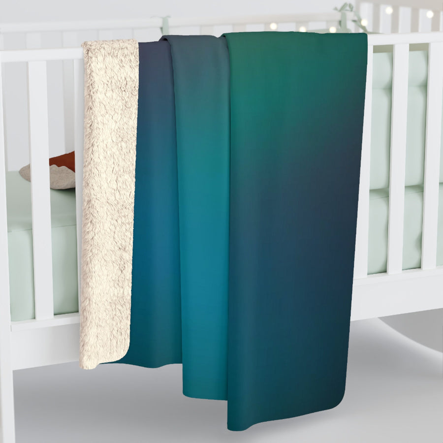 Sherpa Fleece Blanket-Vibrant Ombre