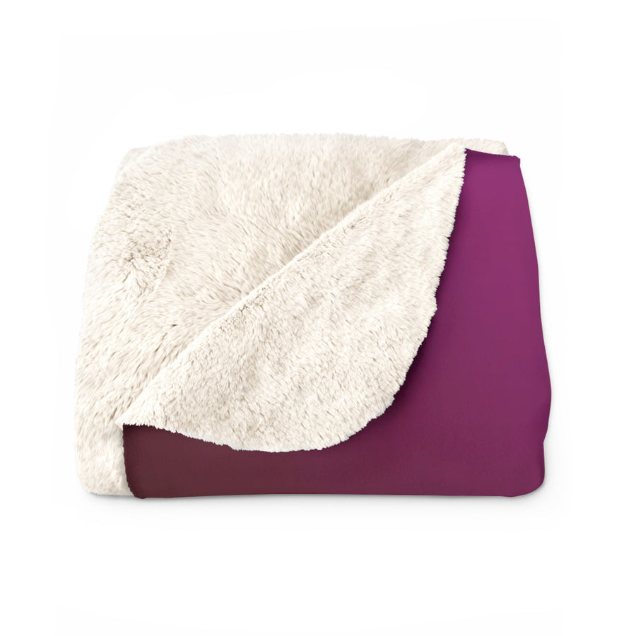 Sherpa Fleece Blanket-Radiant Luxury with Our Purple and Magenta Sherpa Blanket