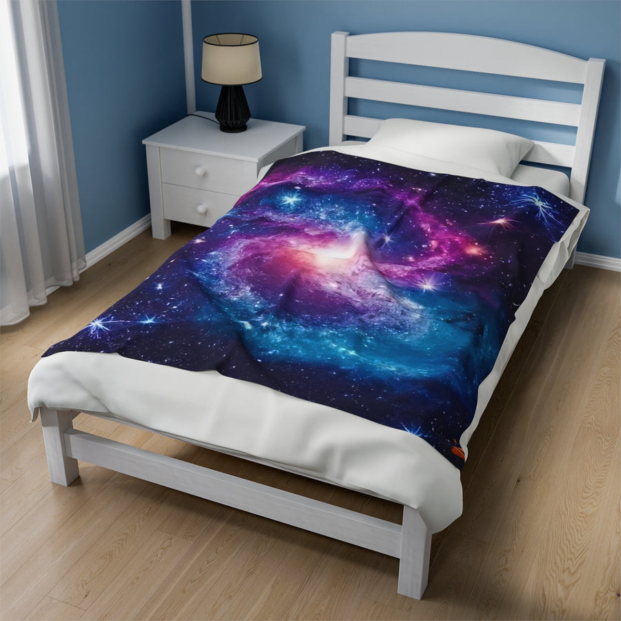 Velveteen Plush Blanket-Galaxy