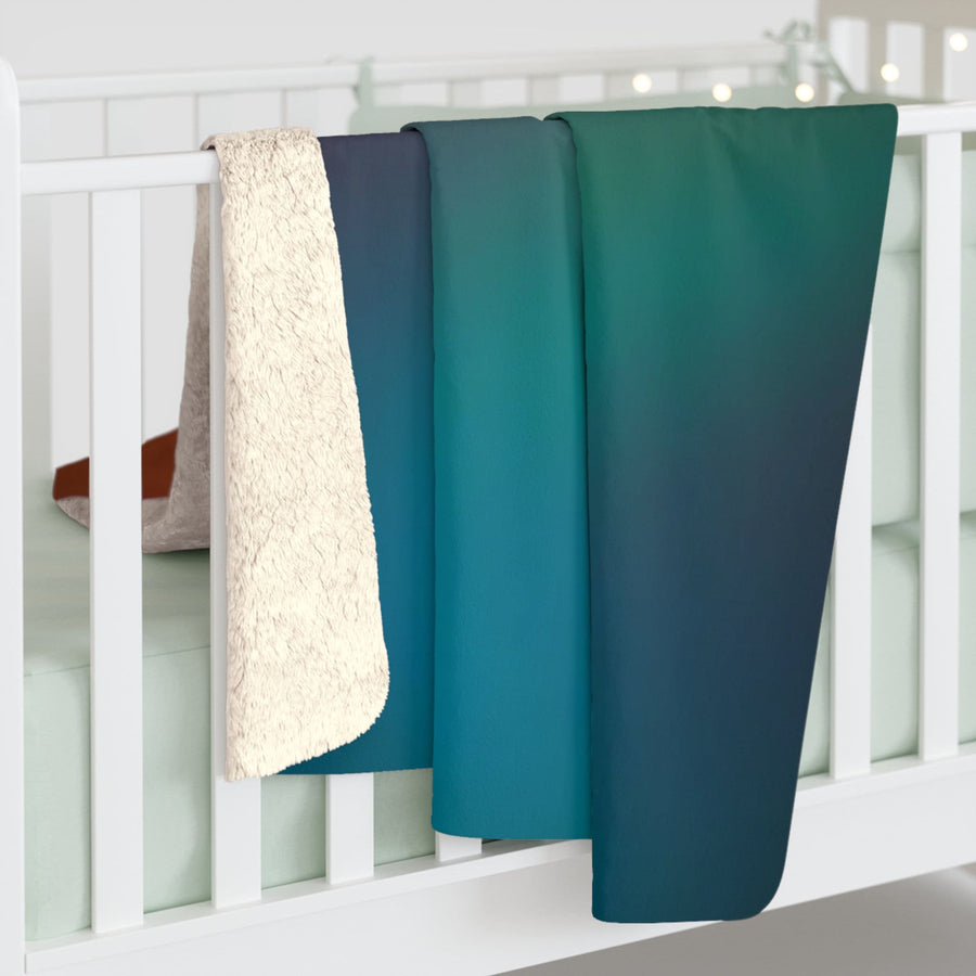Sherpa Fleece Blanket-Vibrant Ombre
