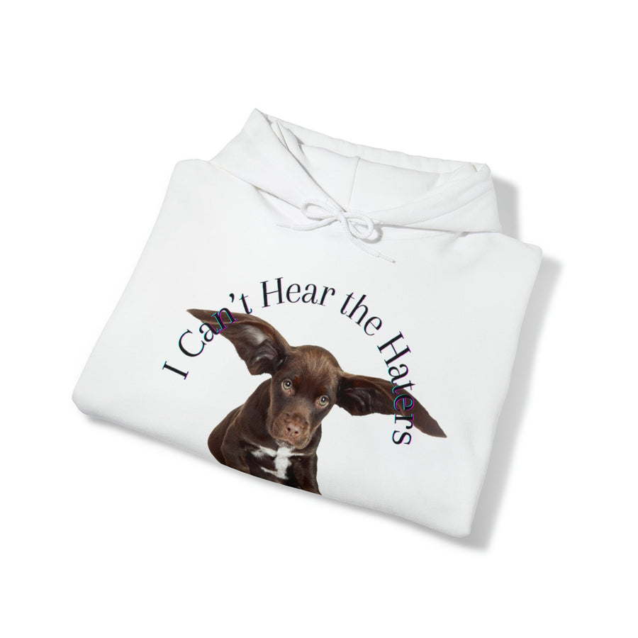 Unisex Heavy Blend™ Hooded Sweatshirt-&quot;I Can&#39;t Hear the Haters&quot;