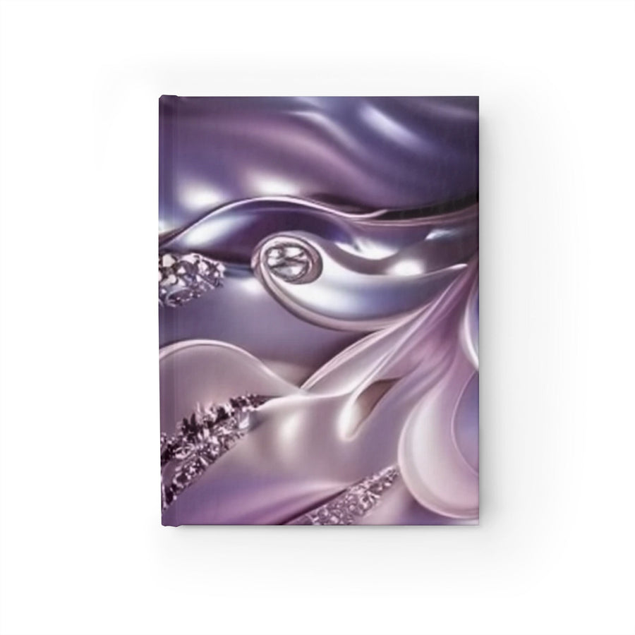 Journal - Ruled Line- Purple Glitter and Pearl