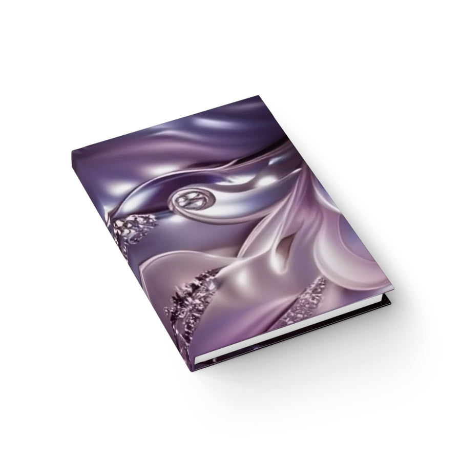 Journal - Ruled Line- Purple Glitter and Pearl