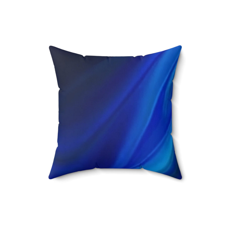 Spun Polyester Square Pillow- 4 sizes -Shades of Blue