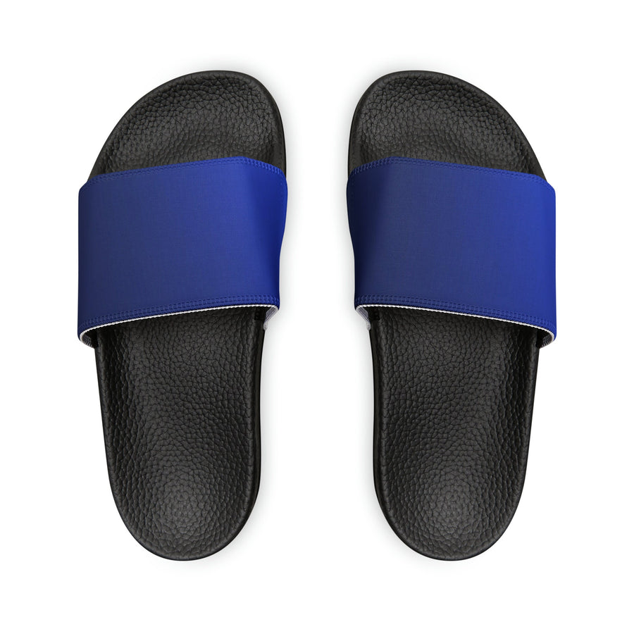 Women&#39;s PU Slide Sandals- The Blues