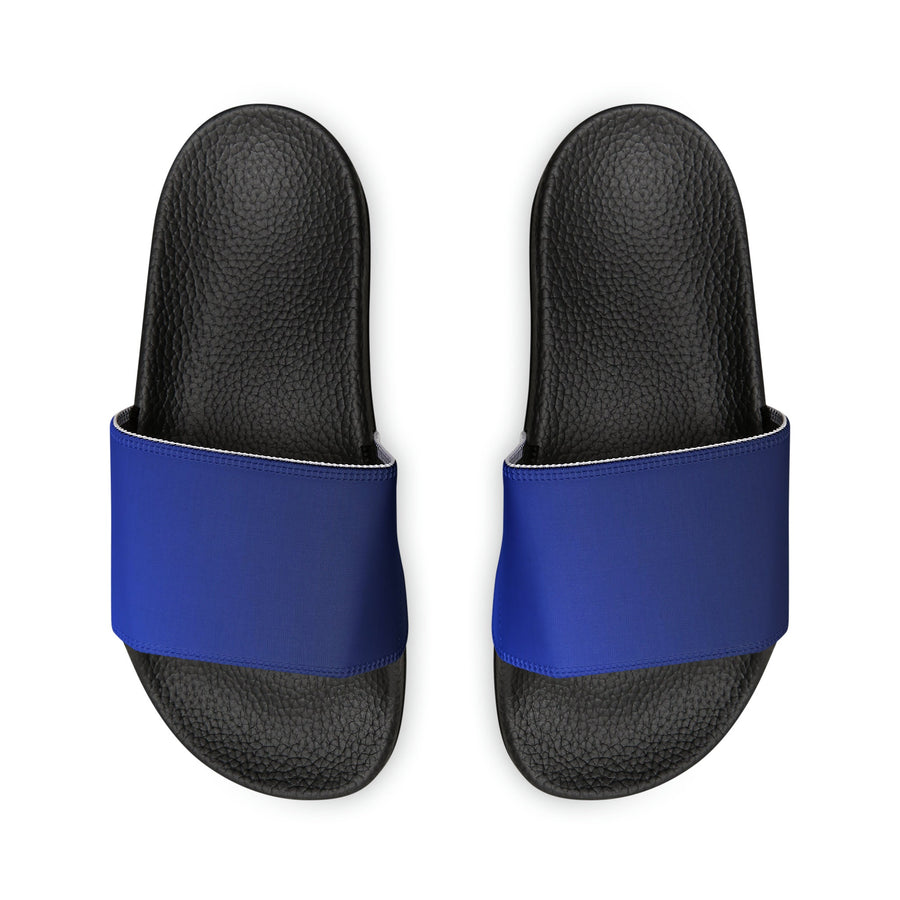 Women&#39;s PU Slide Sandals- The Blues