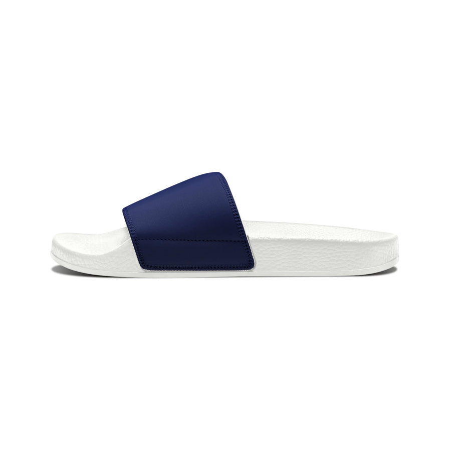 Women&#39;s PU Slide Sandals- The Blues