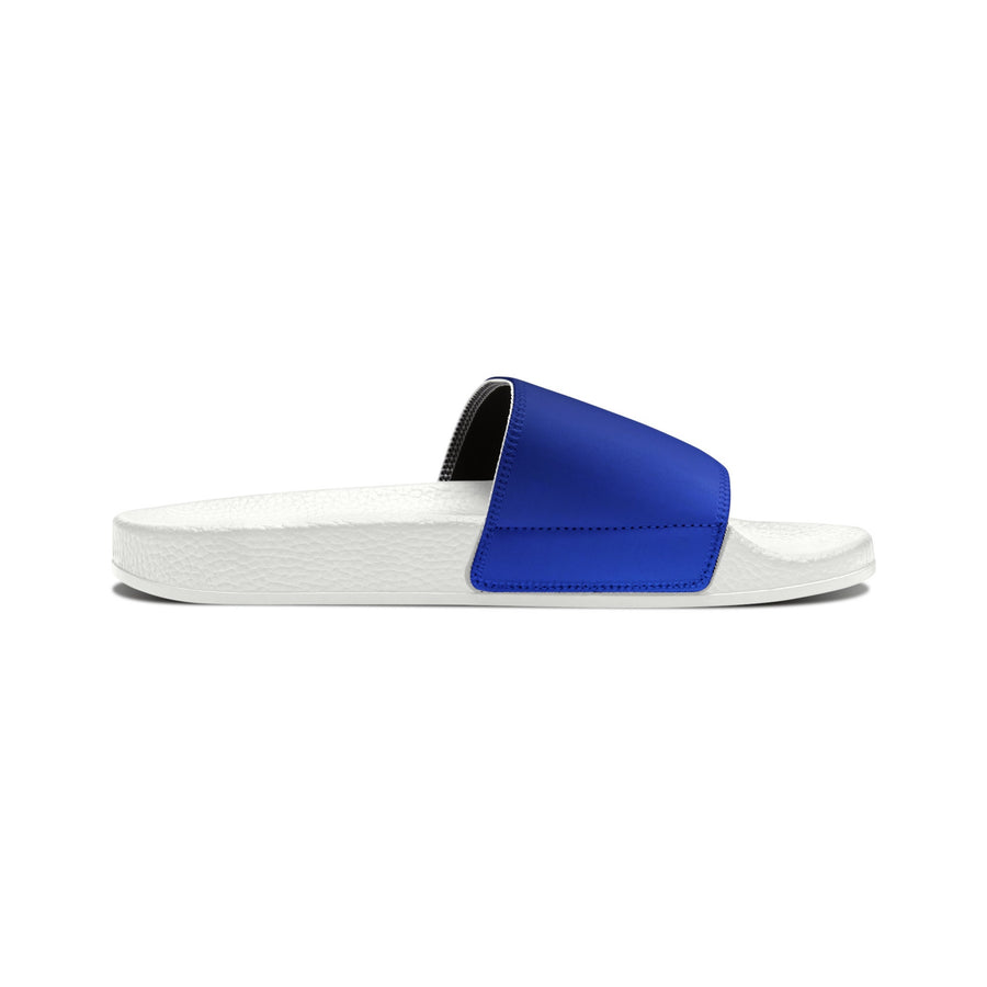 Women&#39;s PU Slide Sandals- The Blues