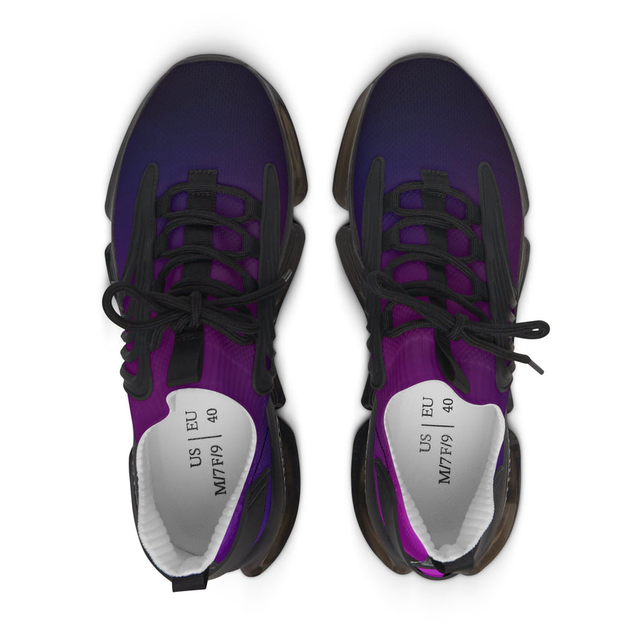Women&#39;s Mesh Sneakers- Blue and Purple Ombre
