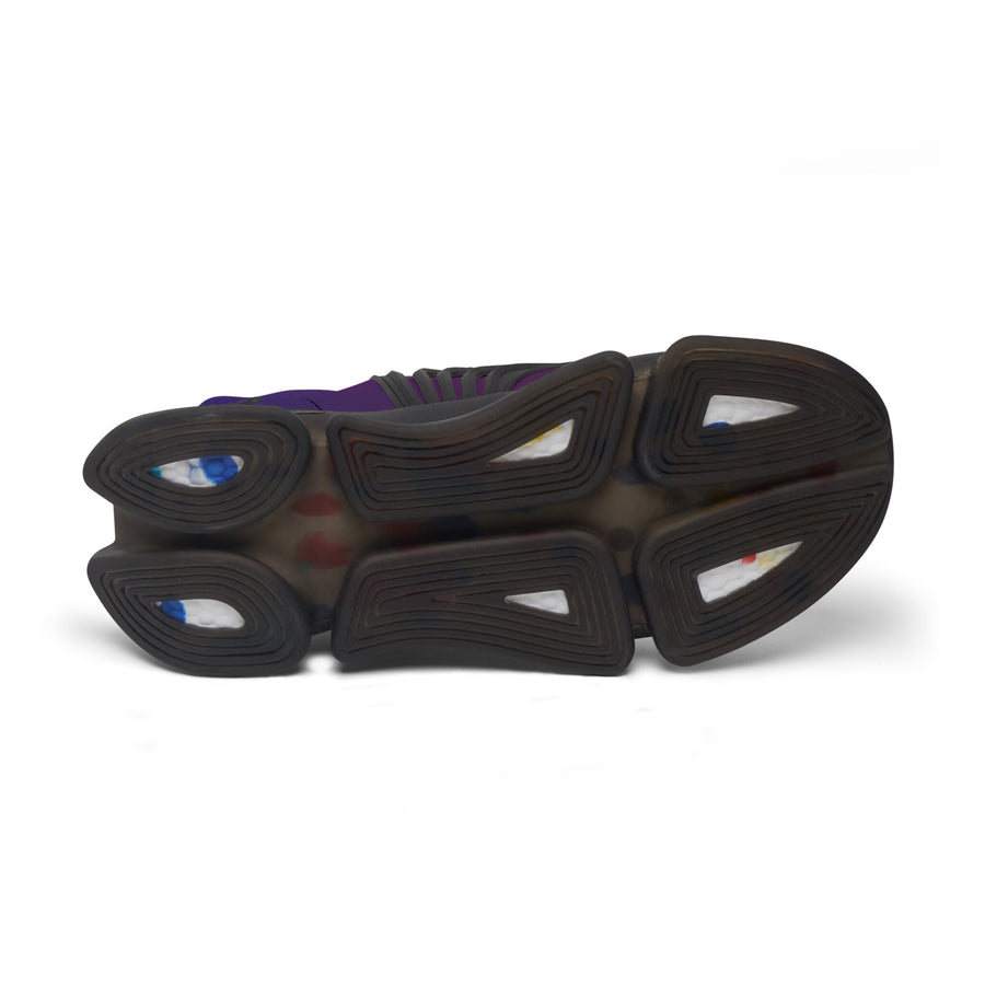 Women&#39;s Mesh Sneakers- Blue and Purple Ombre