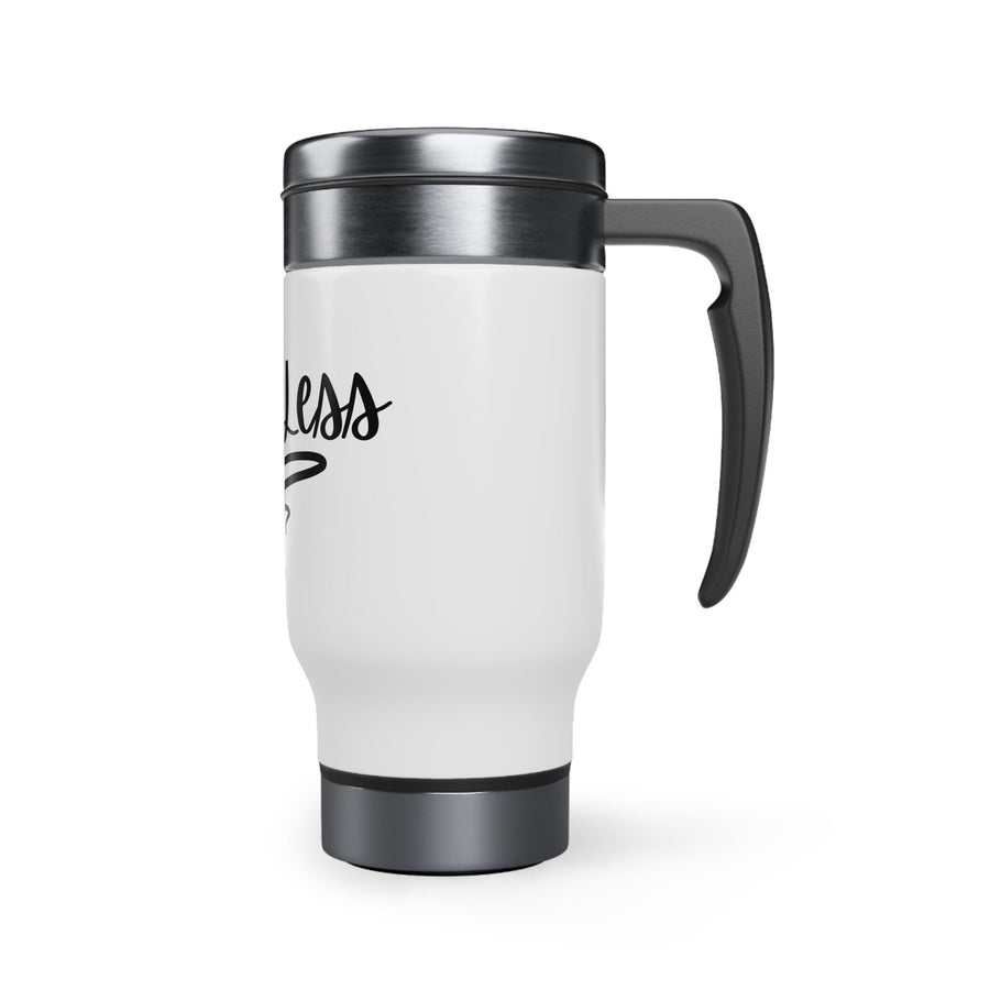 Stainless Steel Travel Mug with Handle, 14oz - Say Less