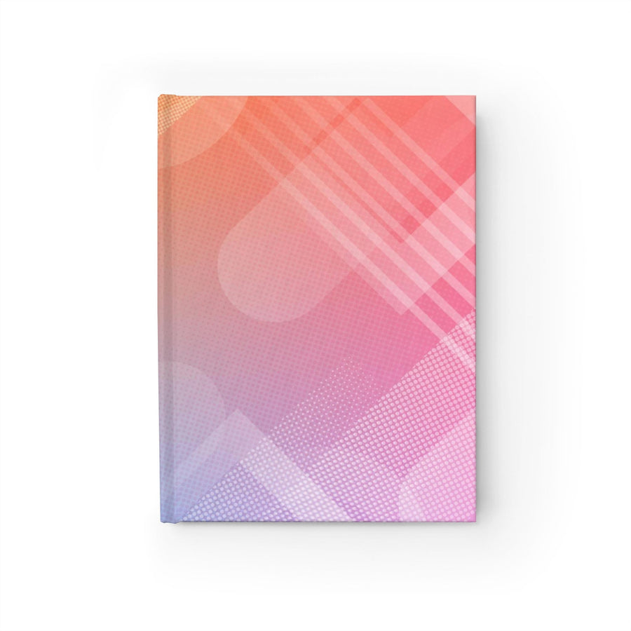 Journal - Ruled Line -Rainbow abstract design