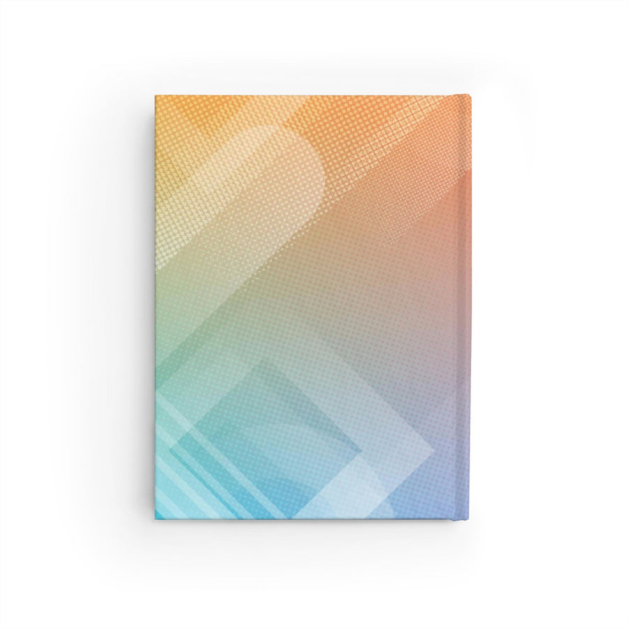 Journal - Ruled Line -Rainbow abstract design