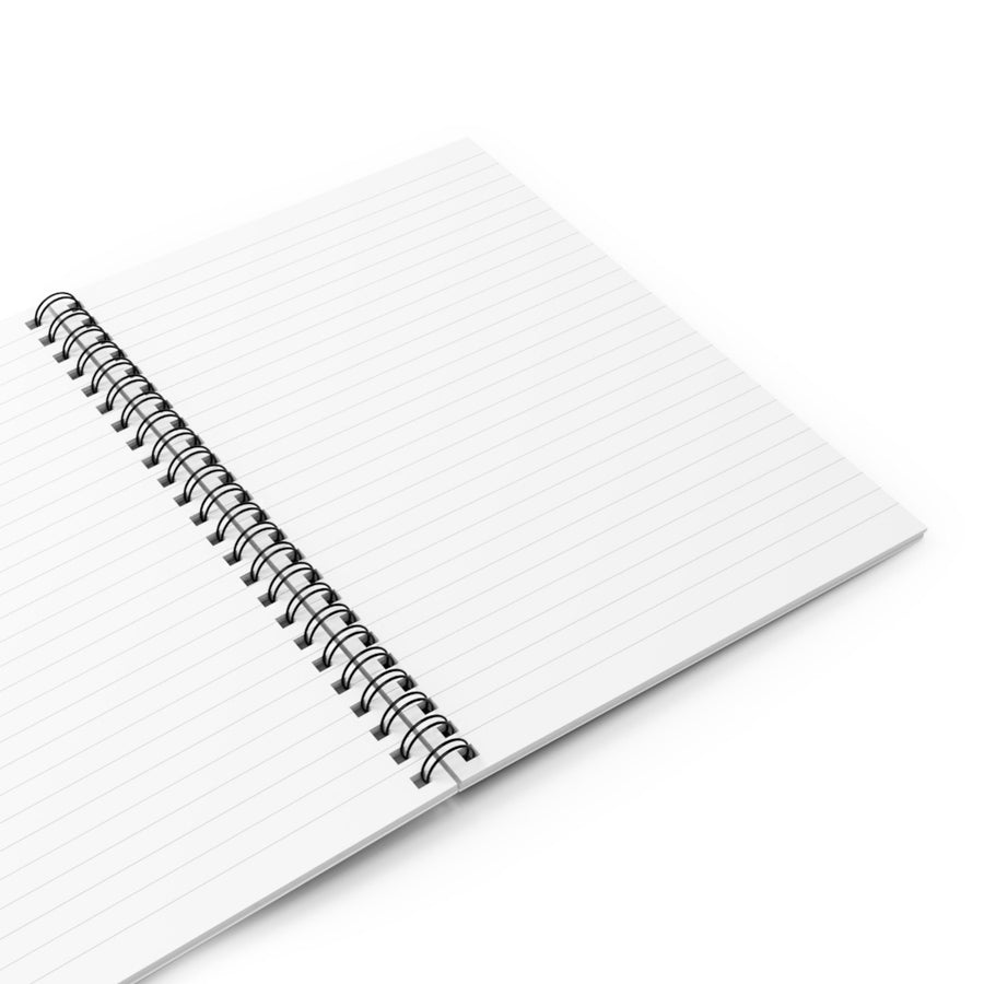 Spiral Notebook - Ruled Line-Gold Ornaments on Snow&#39; 118 pges