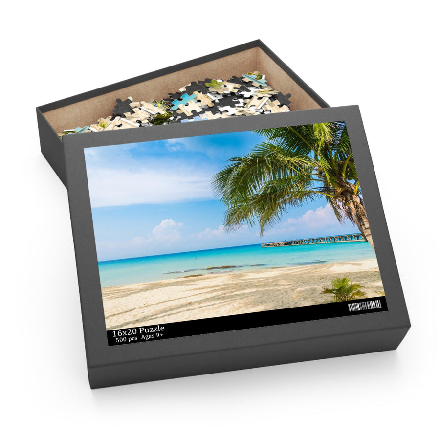 Puzzle (120, 252, 500-Piece)-Beach Tropical Oasis