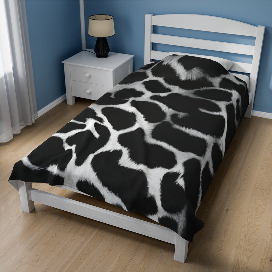 Velveteen Plush Blanket-Dalmatian Print