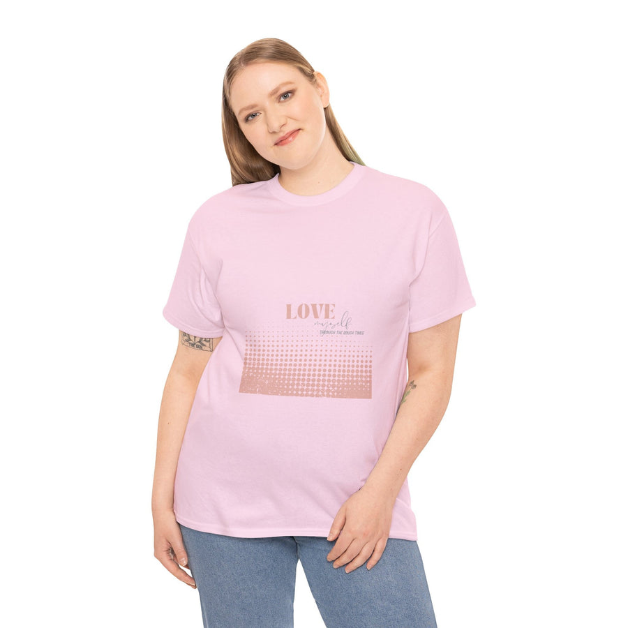 Unisex Heavy Cotton Tee-Love Myself through the Rough Times