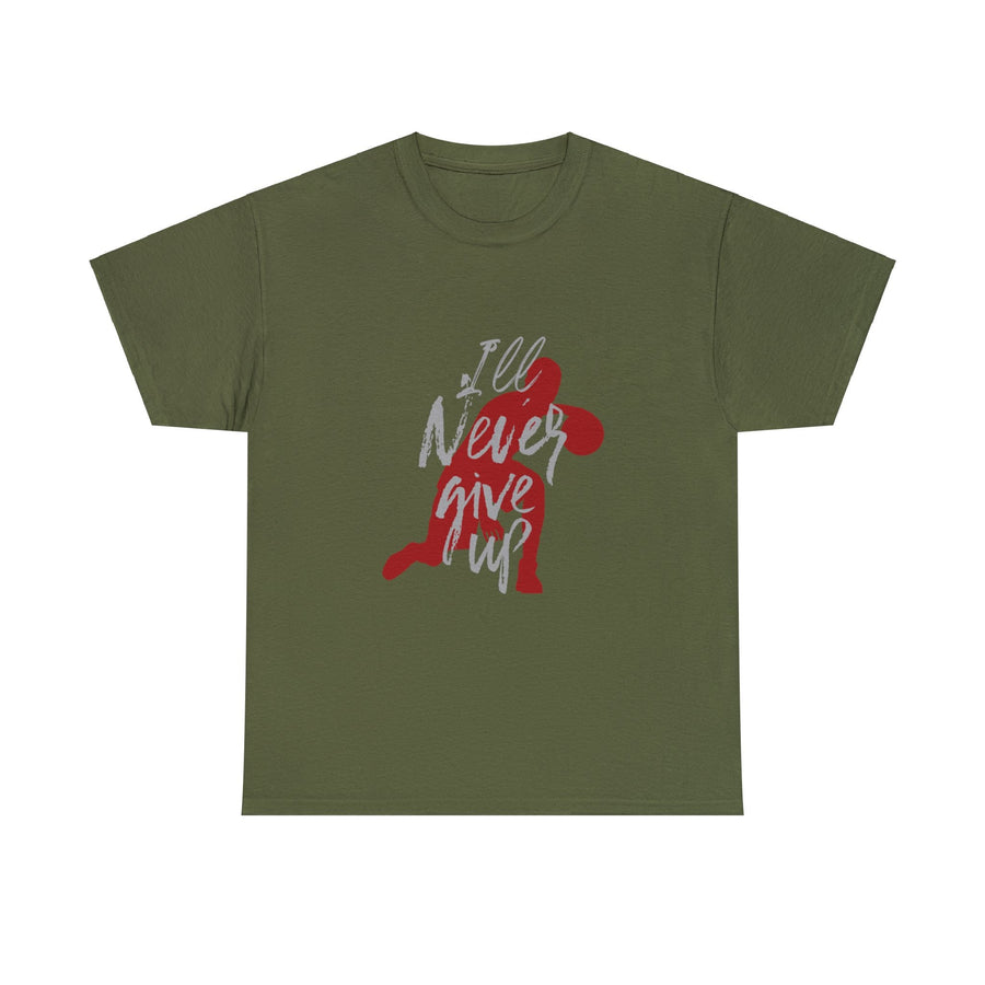 Unisex Heavy Cotton Tee- Ill Never Give Up