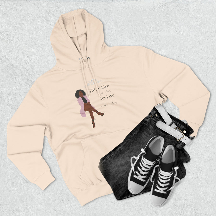 Unisex Premium Pullover Hoodie-Think like a Lady