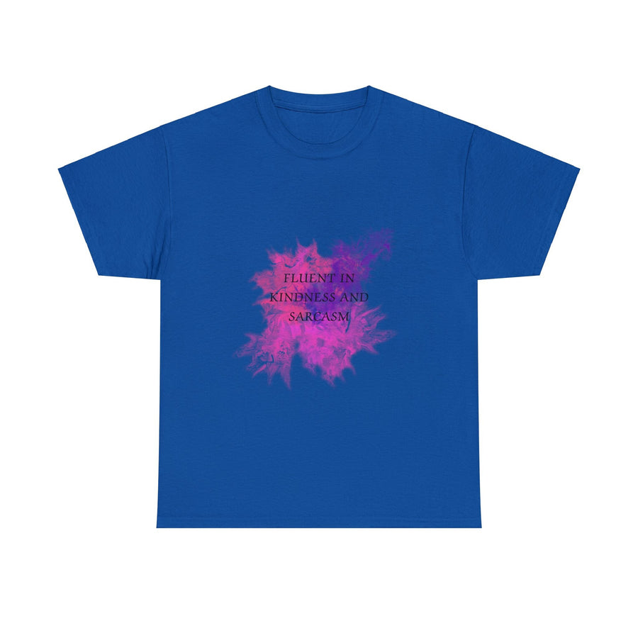 Unisex Heavy Cotton Tee-Fluent in Kindness and Sarcasm